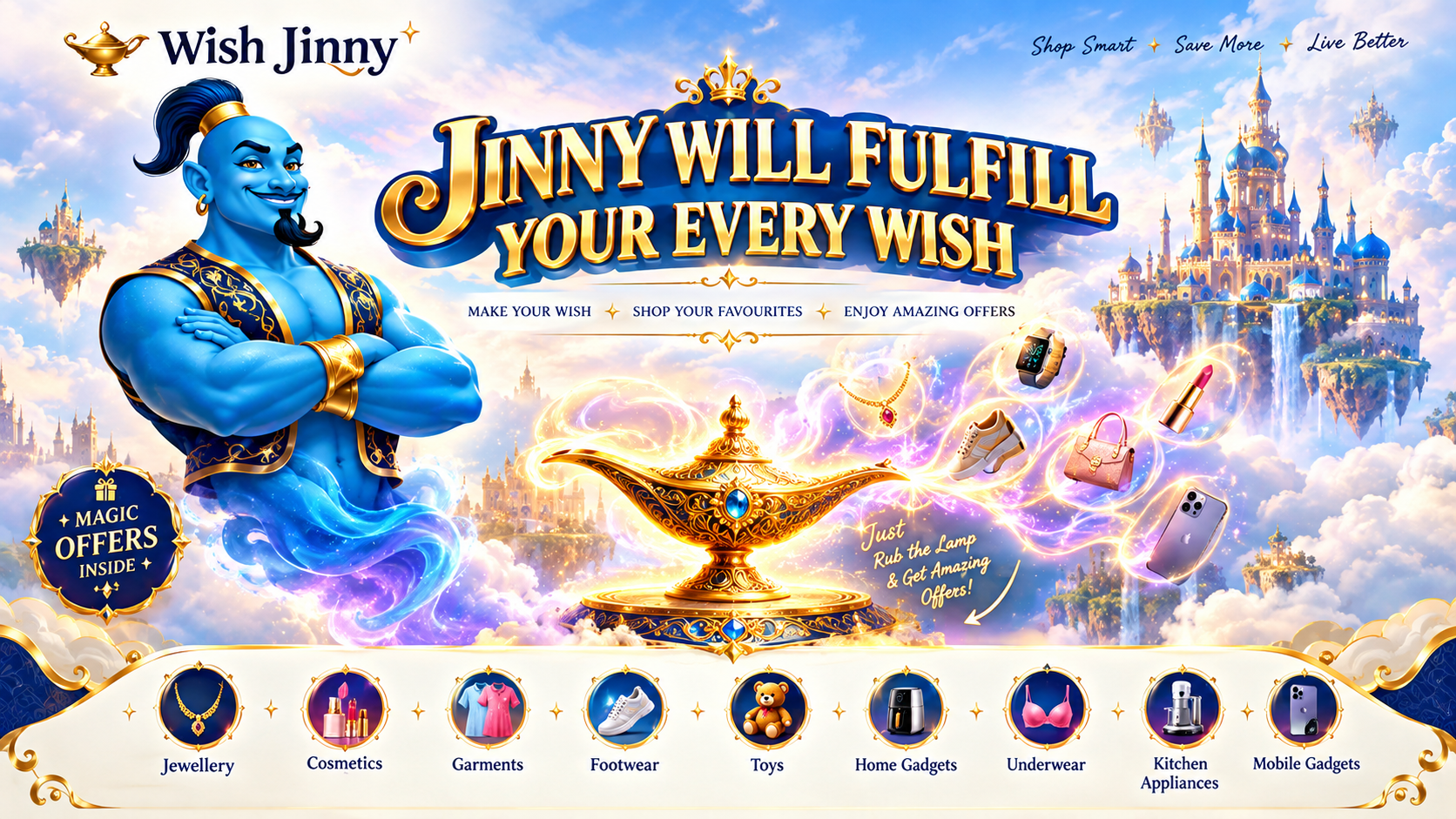 Wish Jinny Premium Marketplace Banner